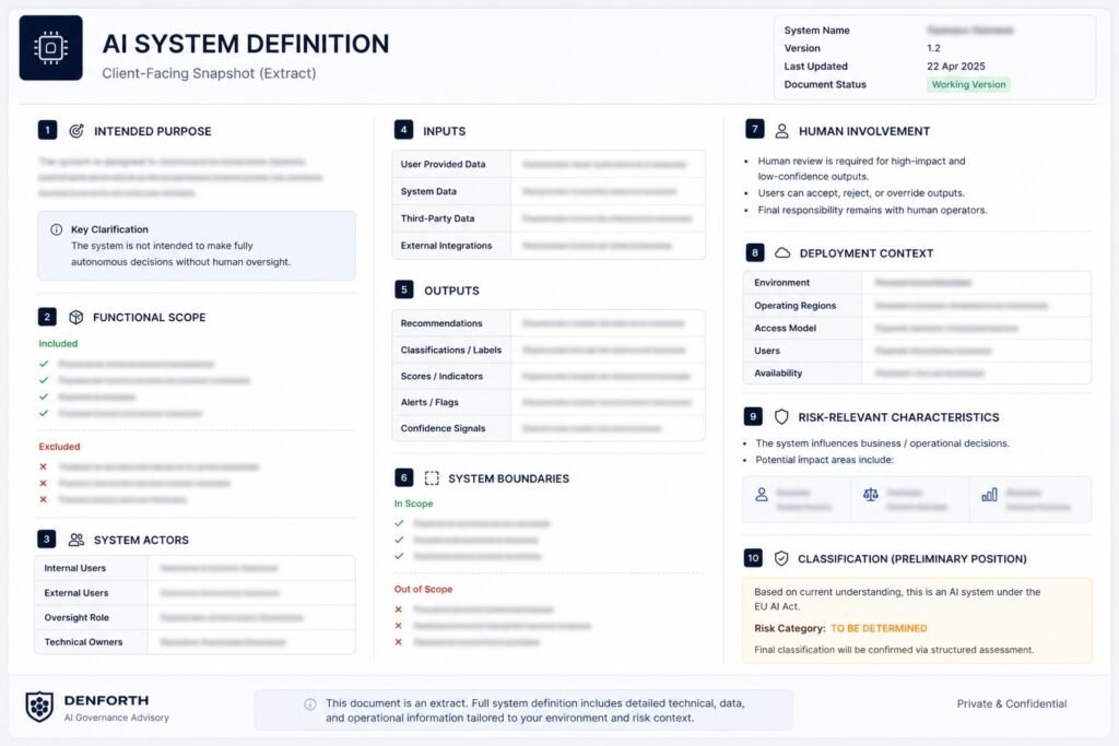denforth sysdef sample